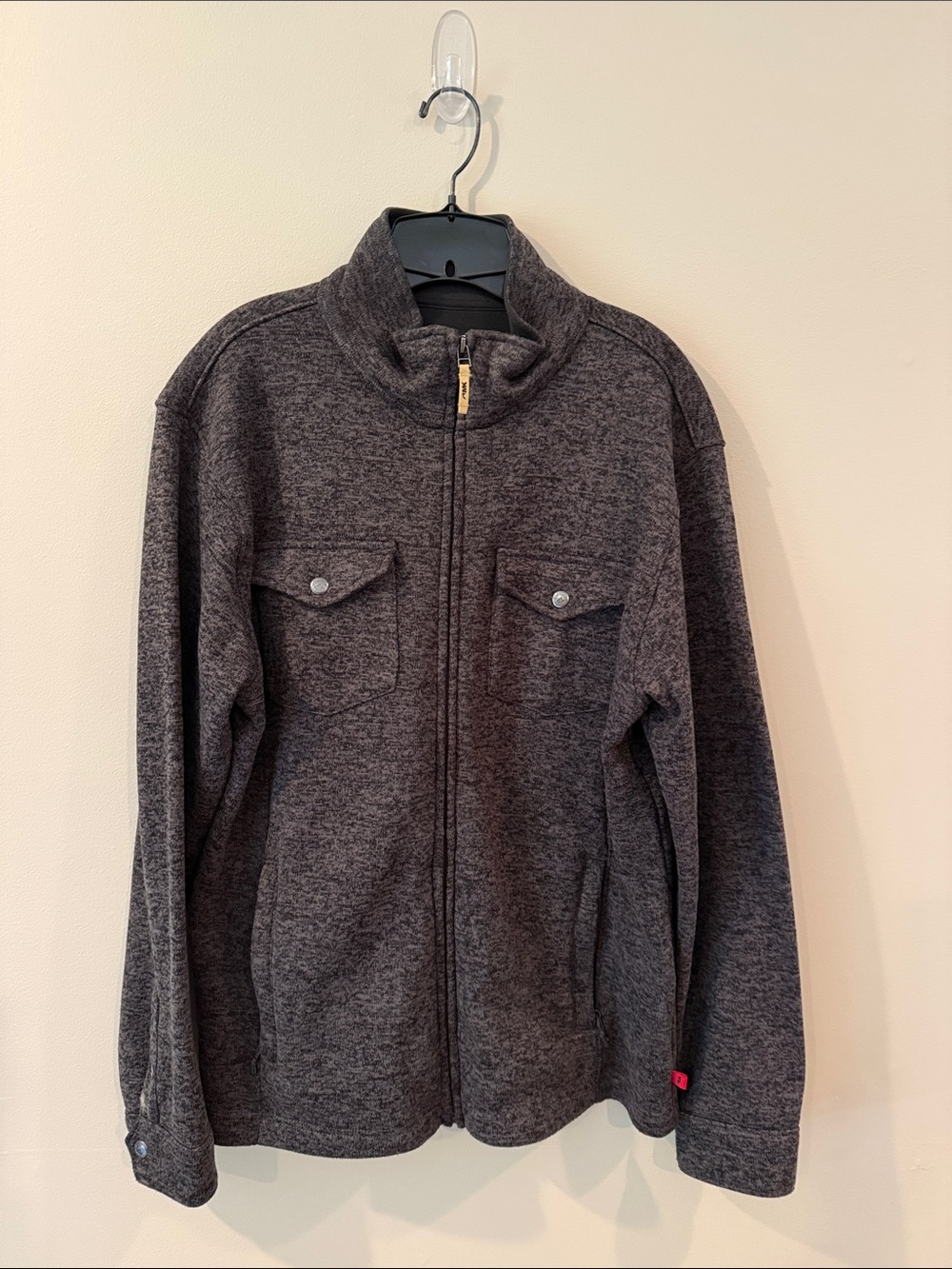 Mountain Khakis Men's Black and Brown Zip-Up Shirt Jacket